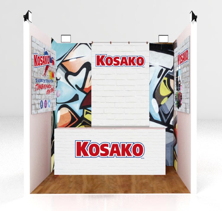 Diseño de stands para eventos para Grupo Kosako